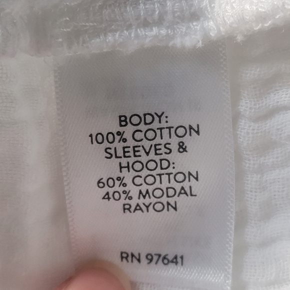 J jill- pure jill cotton-Gauze hooded jacket. - Picture 11 of 11